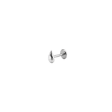 14K White Gold Faceted Cut Disc Teardrop Threadless Piercing