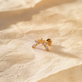 Titanium PVD Gold Aurora Wing Piercing