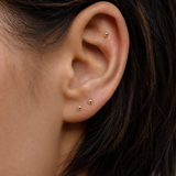 Titanium PVD Gold Disco Ball Threadless 3mm Piercing