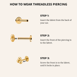 Titanium Disco Ball Threaded 5mm Piercing