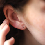 14K White Gold Classic Ball Threadless 2mm Piercing