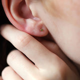 14K Gold Luna Disc Threadless Piercing